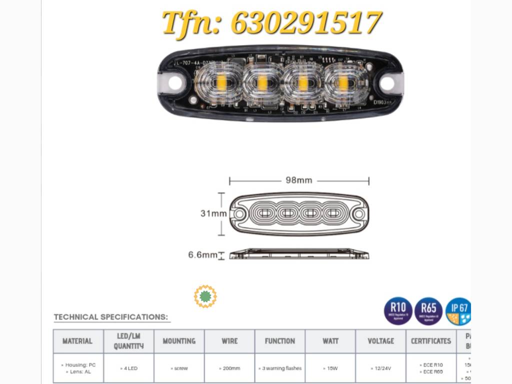 Luz Estroboscopica Led  en León