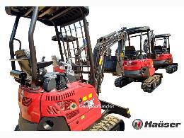 MINIEXCAVADORA HAÜSER XR18L CON MOTOR 