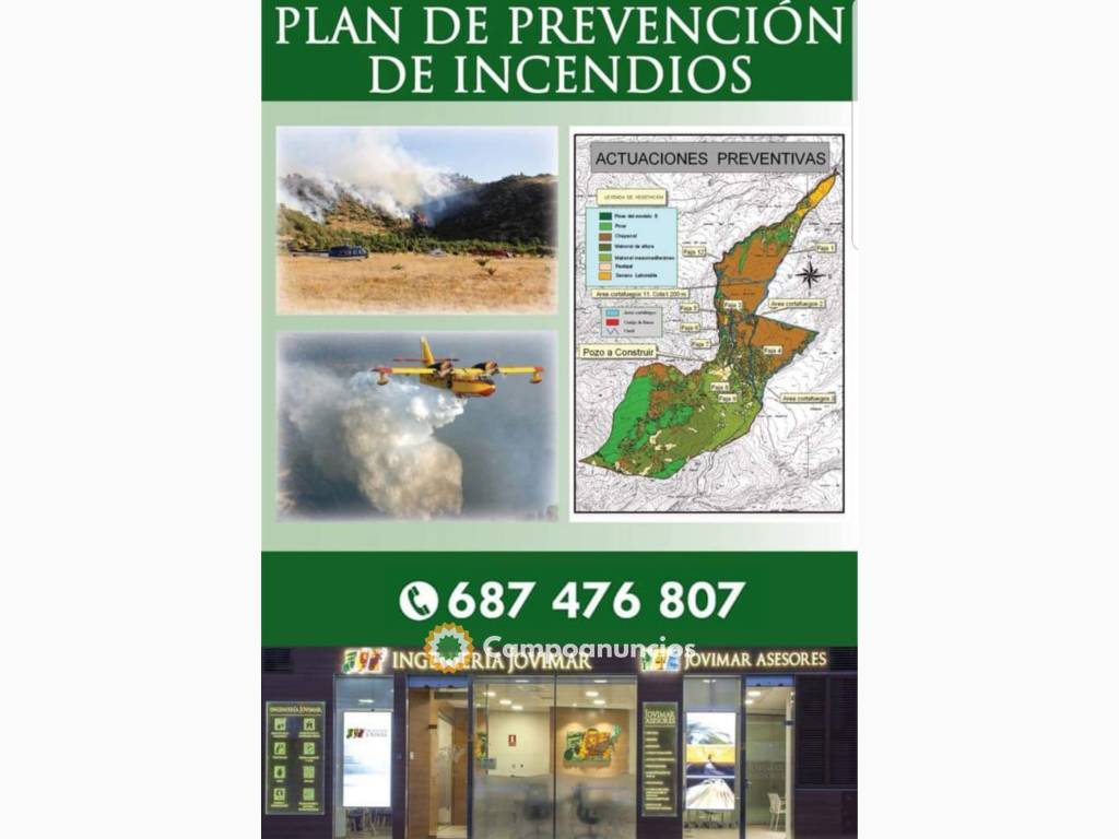 Plan de prevención de incendios  en Granada