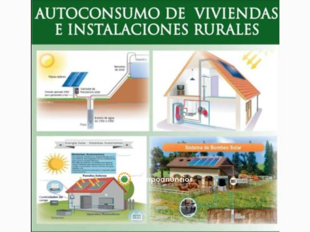 Proyecto de autoconsumo en zonas rurales en Granada