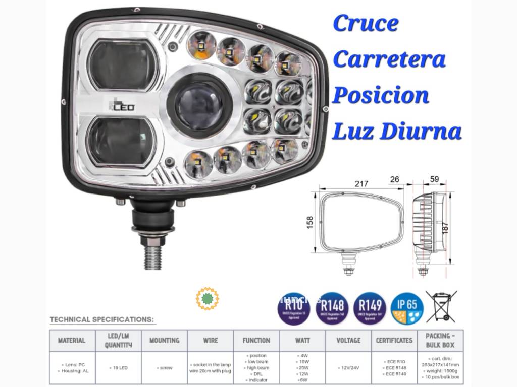 Proyector Faro Led Homologado 