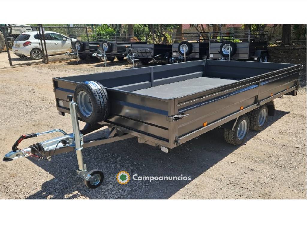 REMOLQUE DE DOBLE EJE NUEVO, PARA COCHE.