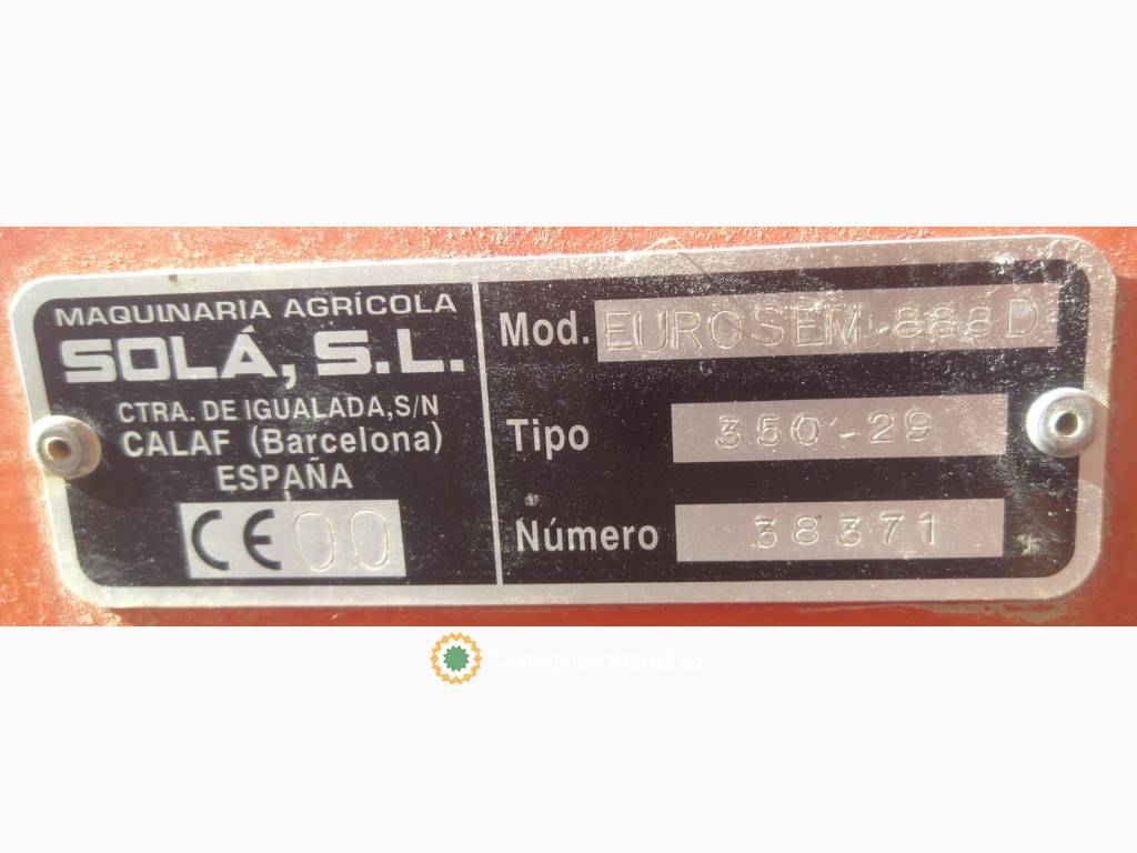 Sembradora Cereal Sola EUROSEM-888 3,5m en León