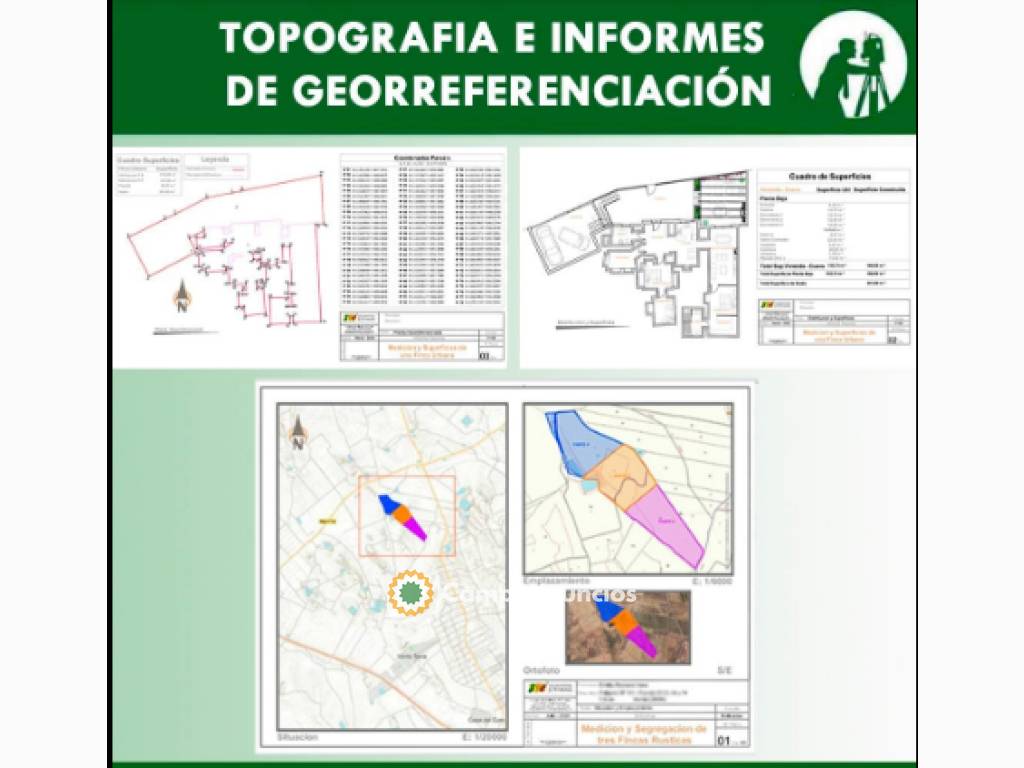 Topografía e informe georreferenciación en Granada