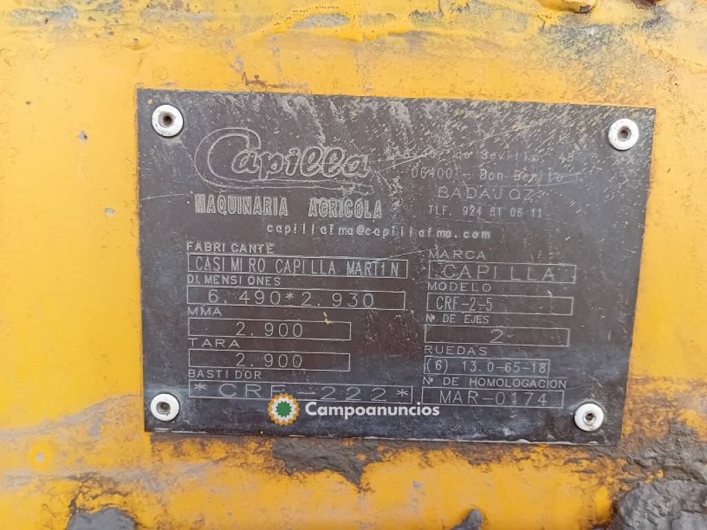 TRAÍLLA PARA LASER DE 5.00 M. MATRICULAD en Murcia