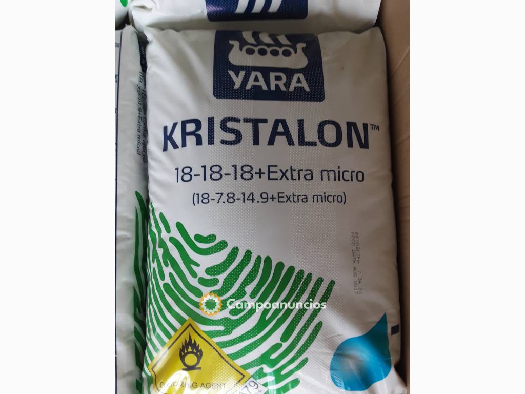 YaraTera 18-18-18 Kristalon 25kg en Alicante